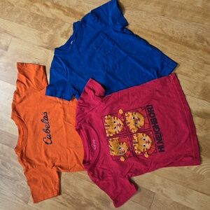 Three short sleeve t-shirts size 4T/ mixed brands